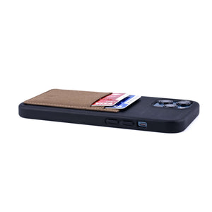 iPhone 12 Pro Max Bio M2B Wallet Case [Black/Tan]