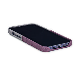 iPhone 13 Luxe M2 Wallet Case [Maroon/Grey]