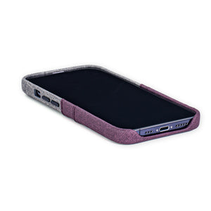 iPhone 13 Pro Luxe M2 Wallet Case [Maroon/Grey]