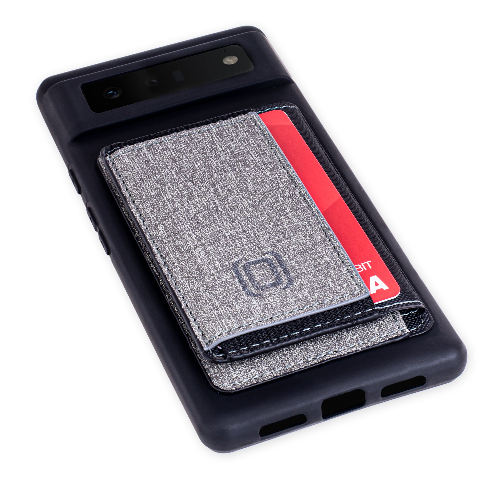 Dockem Google Pixel 6 Luxe MTF Flip Wallet Case; Liquid Silicone Shell, Removable Card Storage with 3 Slots, Black/Grey Dockem Google Pixel 6 Luxe MTF Flip Wallet Case; Liquid Silicone Shell, Removable Card Storage with 3 Slots, Black/Grey