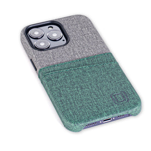 iPhone 13 Pro Luxe M2 Wallet Case [Green/Grey]