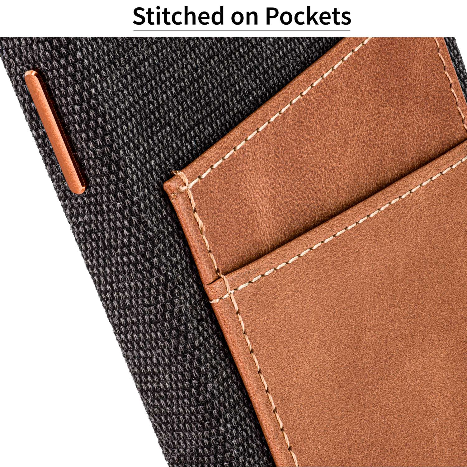 Card holder - Brown fabric card holder