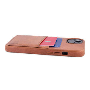 iPhone 13 Genuine Leather M2GL Card Case [Light Brown]