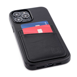 iPhone 13 Pro Max Genuine Leather M2GL Card Case [Black]