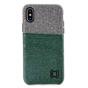 iPhone X/XS Luxe M2 Wallet Case [Green/Grey]