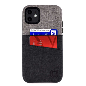 iPhone 11 Luxe M2 Wallet Case [Black/Grey]