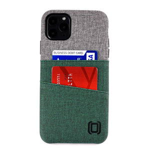 iPhone 11 Pro Max Luxe M2 Wallet Case [Green/Grey]
