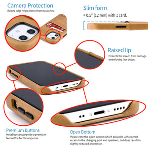 iPhone 12 Mini Exec M2 Wallet Case [Khaki]