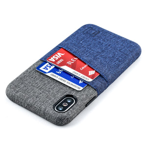iPhone X/XS Luxe M2 Wallet Case [Blue/Grey]