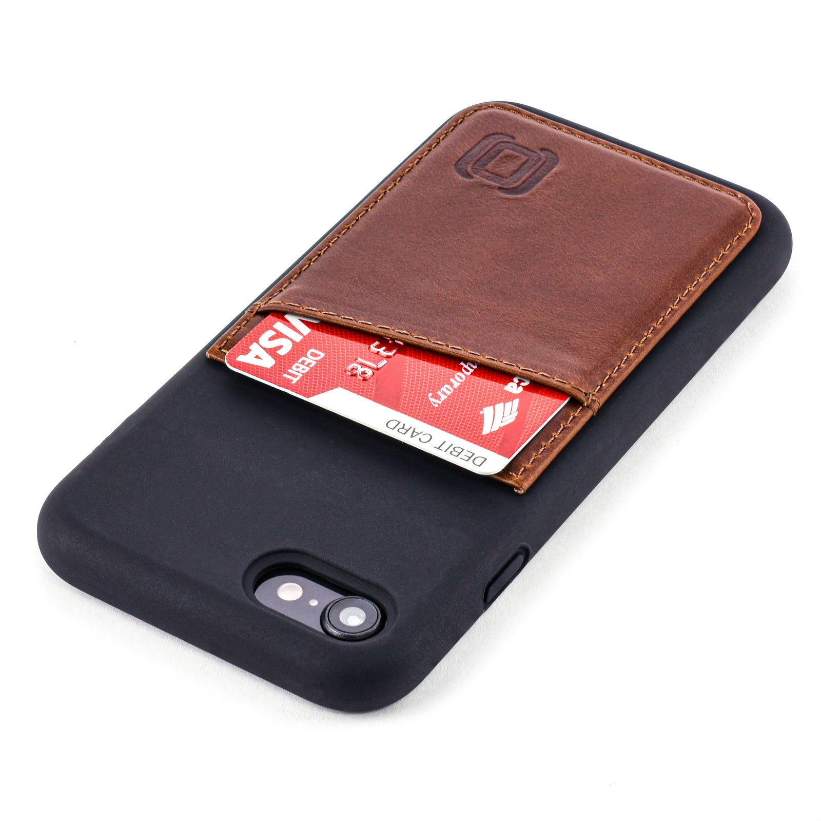 iPhone SE 3, SE 2, 8/7 Virtuosa M2L Card Case [Black/Brown]