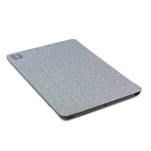 Dockem Luxe Case for iPad Pro 10.5 and iPad Mini 2 - Elegant Canvas Style Synthetic Leather and Durable Polycarbonate Smart Shell Case (Grey/Black) iPad Case Dockem 