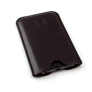 Executive Sleeve - Premium Synthetic Leather with Microfiber Lining - iPhones iPhone Sleeve Dockem iPhone 12 mini Dark Brown 