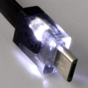 LED Light Up Micro USB Cable for Smartphones, Tablets, and other Electronics Accessories Charging Cable Dockem 