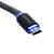 Micro USB Cable with Auto-Off LED - 2 Meters, Braided Fabric Charging Cable Dockem 