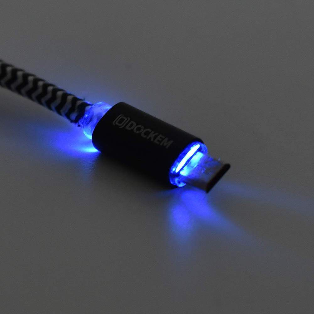Micro USB Cable with Auto-Off LED - 2 Meters
