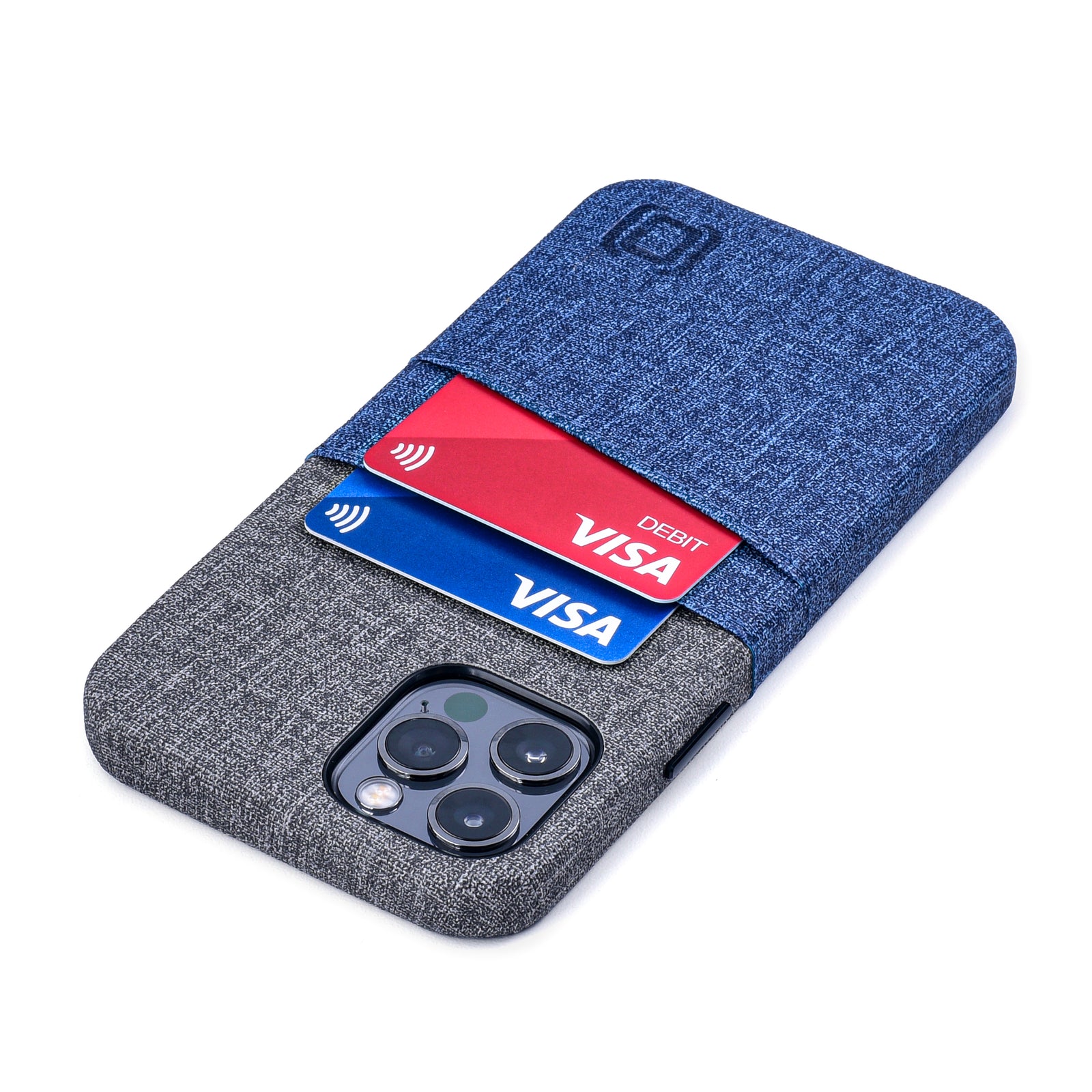 iPhone 12/12 Pro Luxe M2 Wallet Case [Blue/Grey]