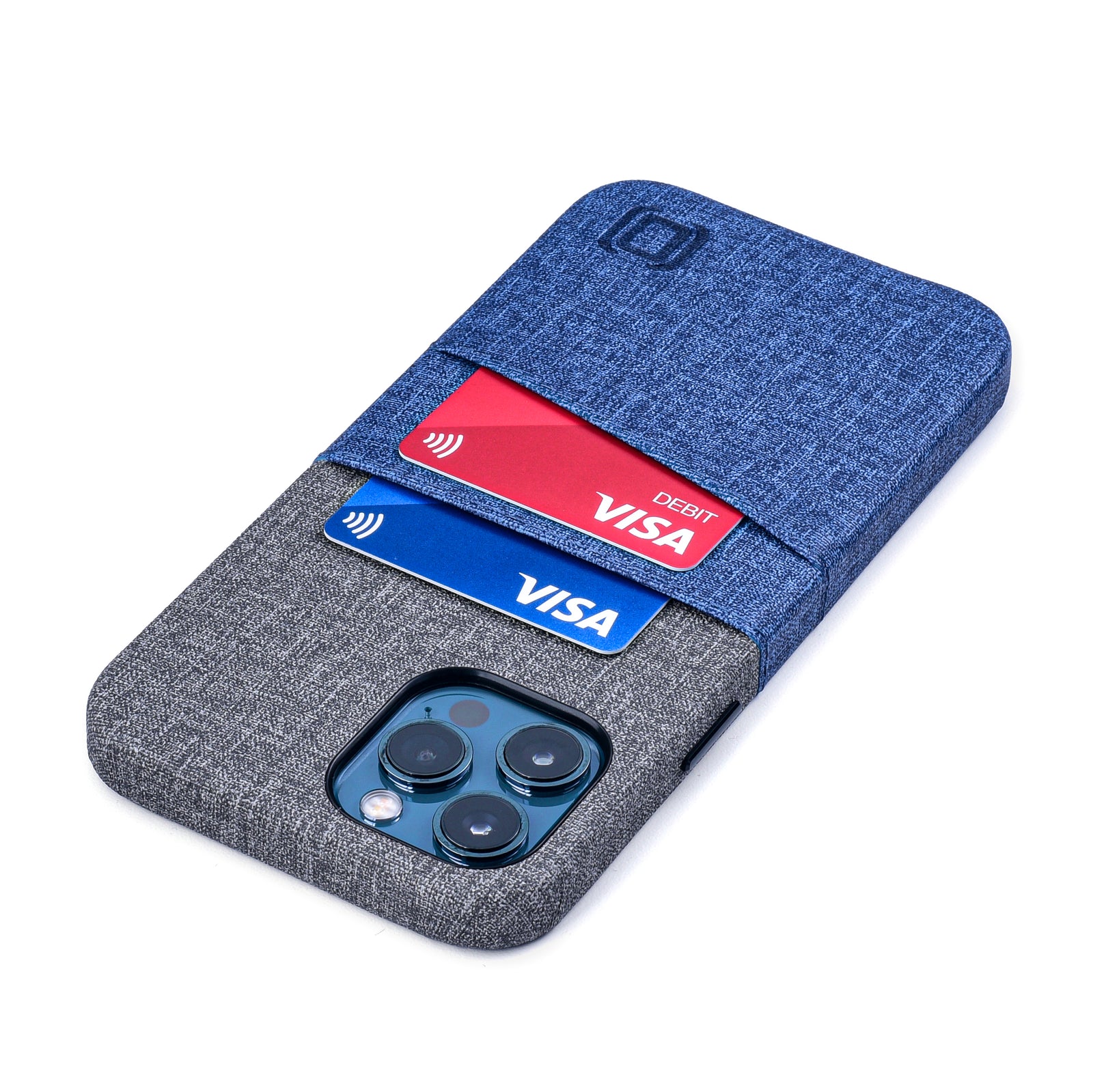 iPhone 12 Pro Max Luxe M2 Wallet Case [Blue/Grey]