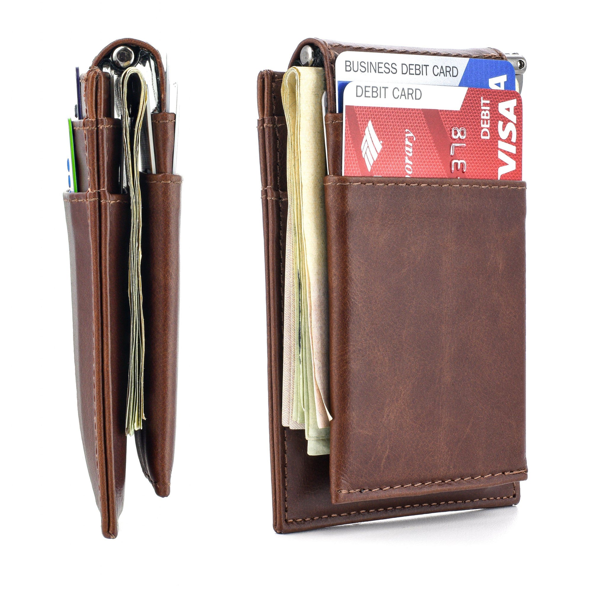 The Latcher and The Rȳd: The Modular Minimalist Wallet(s) Wallets Dockem Latcher & Rȳd (Full Wallet) Brown Virtuosa Genuine Leather 