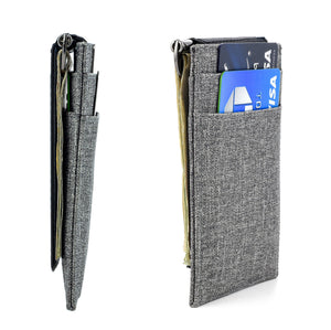 The Latcher and The Rȳd: The Modular Minimalist Wallet(s) Wallets Dockem Rȳd w/ Cash Corral Only Grey Luxe Synthetic Leather 